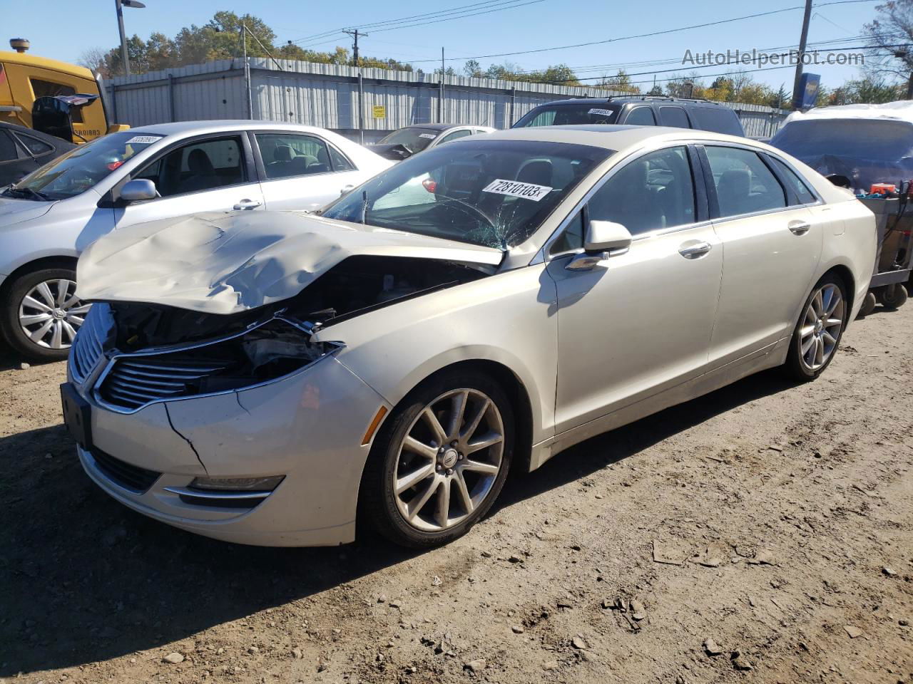 2014 Lincoln Mkz  Beige vin: 3LN6L2J95ER812150