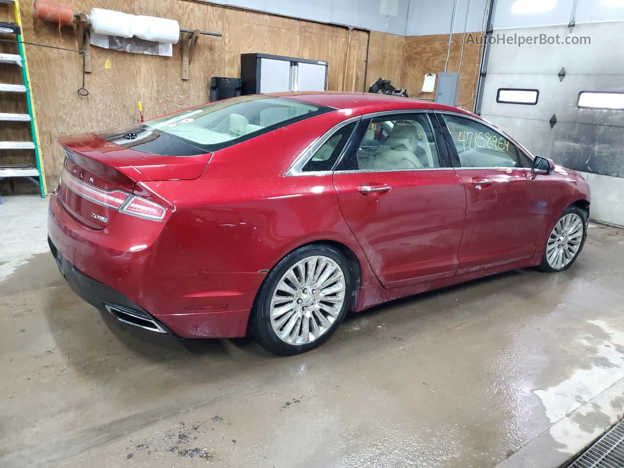 2014 Lincoln Mkz  Red vin: 3LN6L2J96ER822623