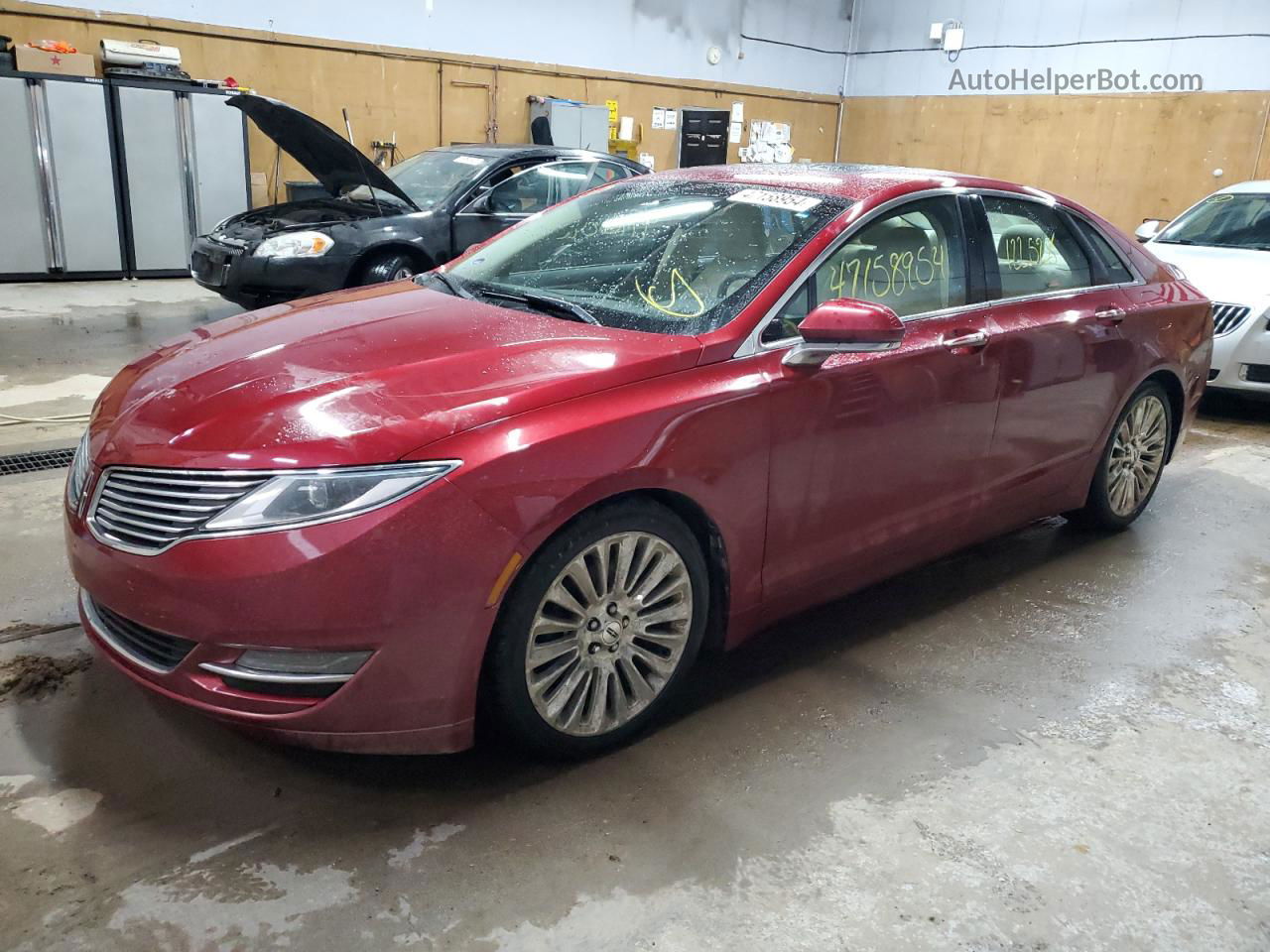 2014 Lincoln Mkz  Red vin: 3LN6L2J96ER822623