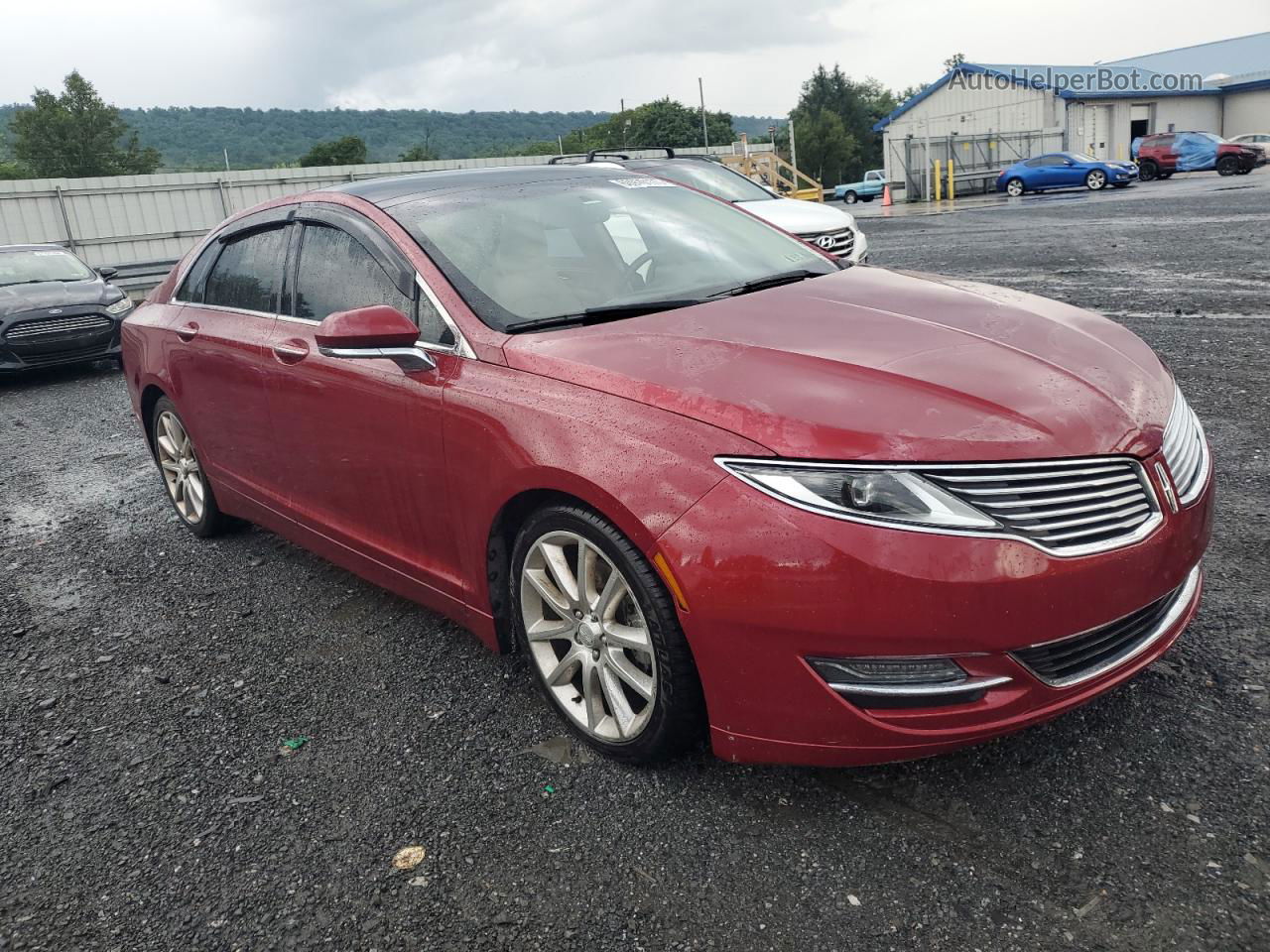 2014 Lincoln Mkz  Burgundy vin: 3LN6L2J97ER800226