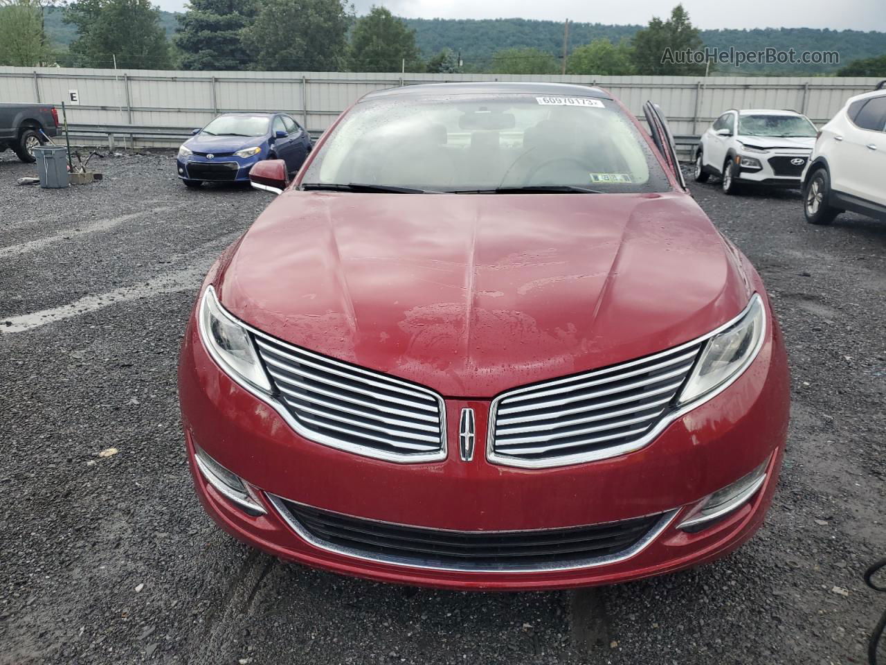 2014 Lincoln Mkz  Burgundy vin: 3LN6L2J97ER800226