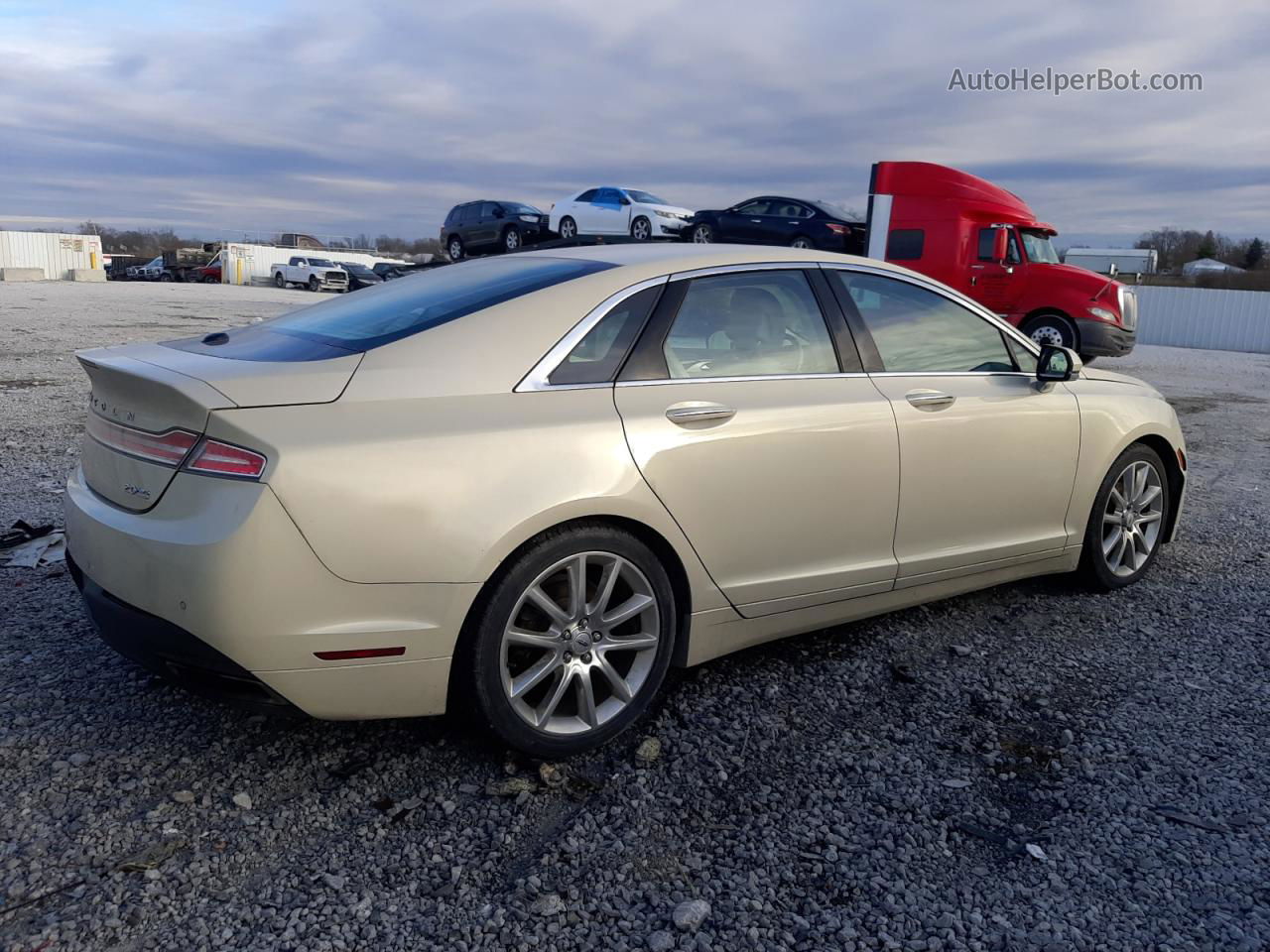 2014 Lincoln Mkz  Золотой vin: 3LN6L2J97ER832125