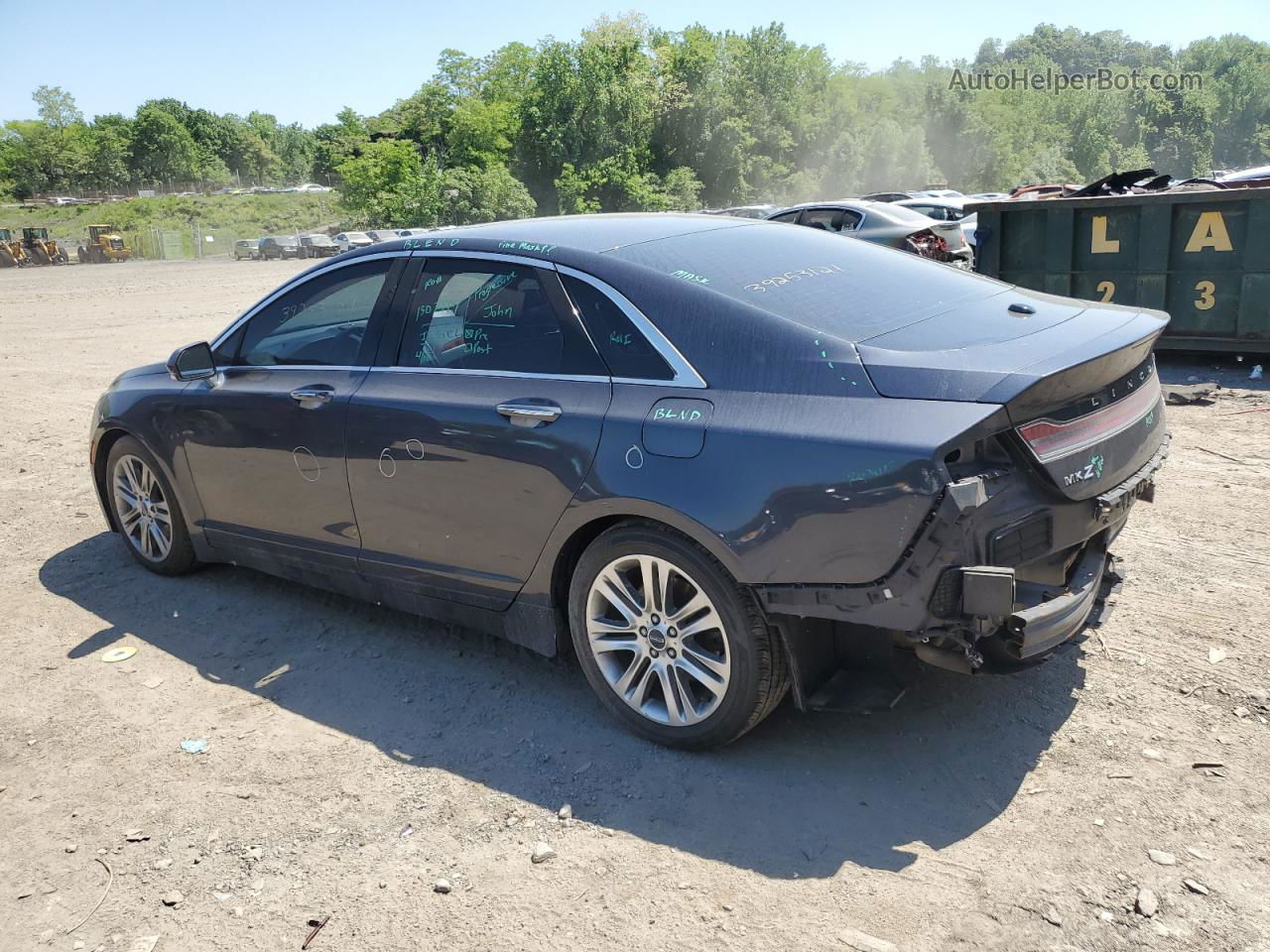 2014 Lincoln Mkz  Угольный vin: 3LN6L2J98ER808447