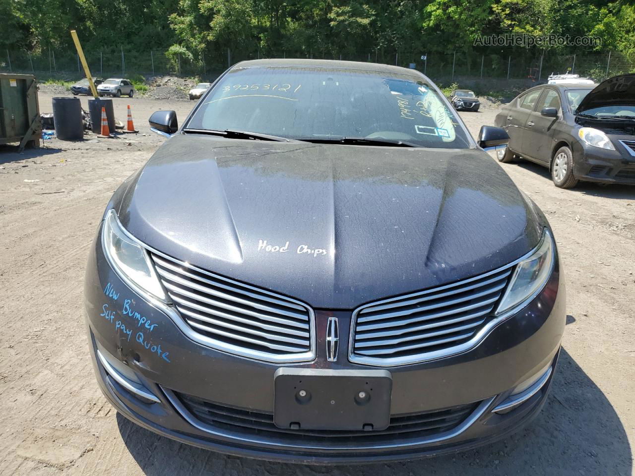 2014 Lincoln Mkz  Угольный vin: 3LN6L2J98ER808447