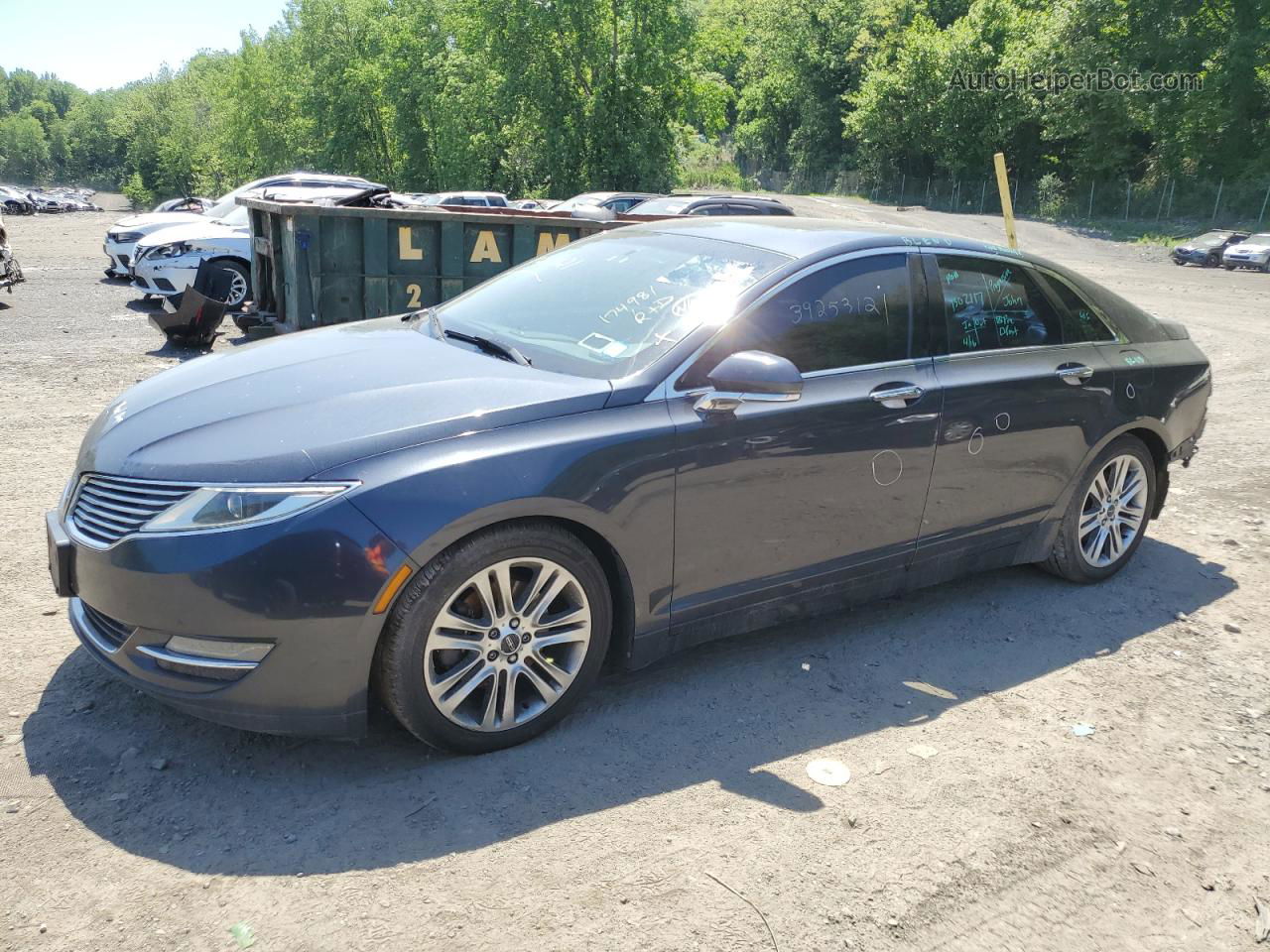 2014 Lincoln Mkz  Угольный vin: 3LN6L2J98ER808447