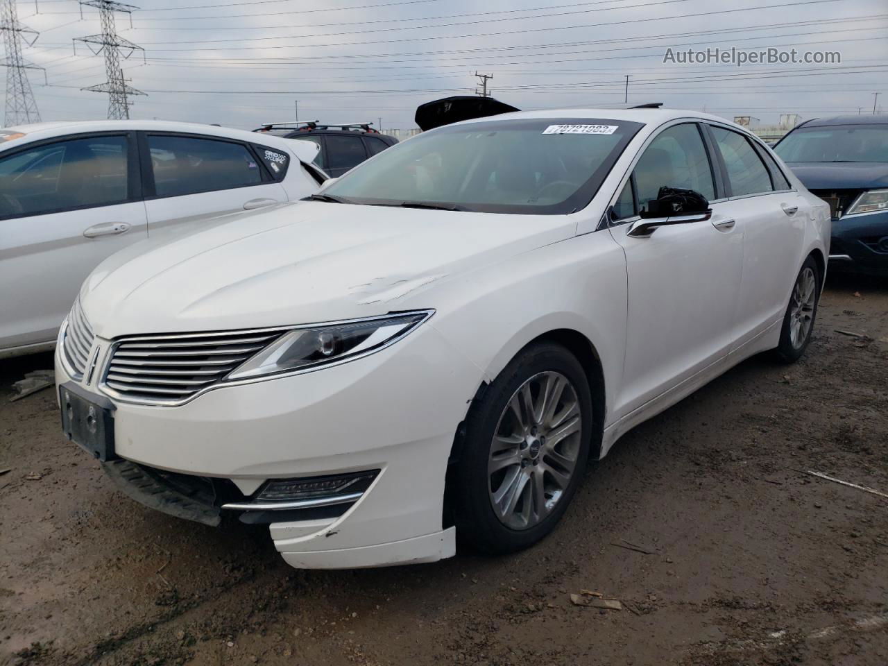 2014 Lincoln Mkz  White vin: 3LN6L2J98ER829346