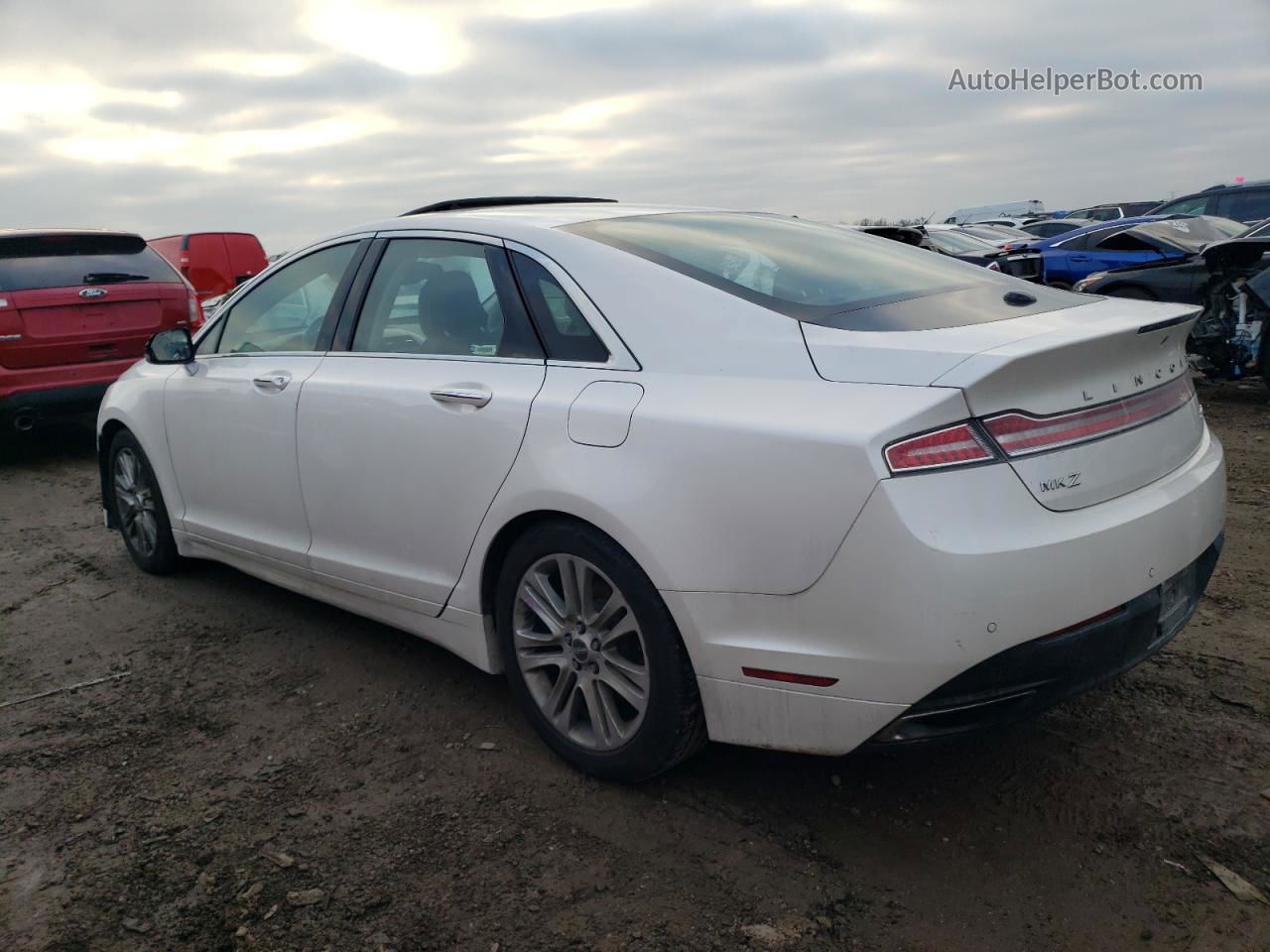 2014 Lincoln Mkz  White vin: 3LN6L2J98ER829346