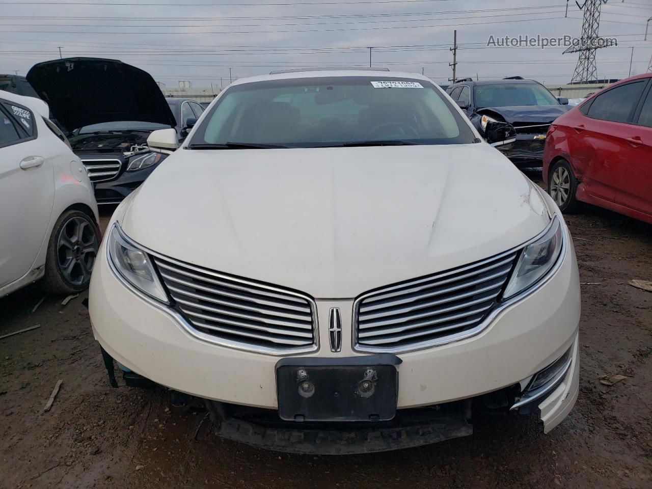 2014 Lincoln Mkz  White vin: 3LN6L2J98ER829346