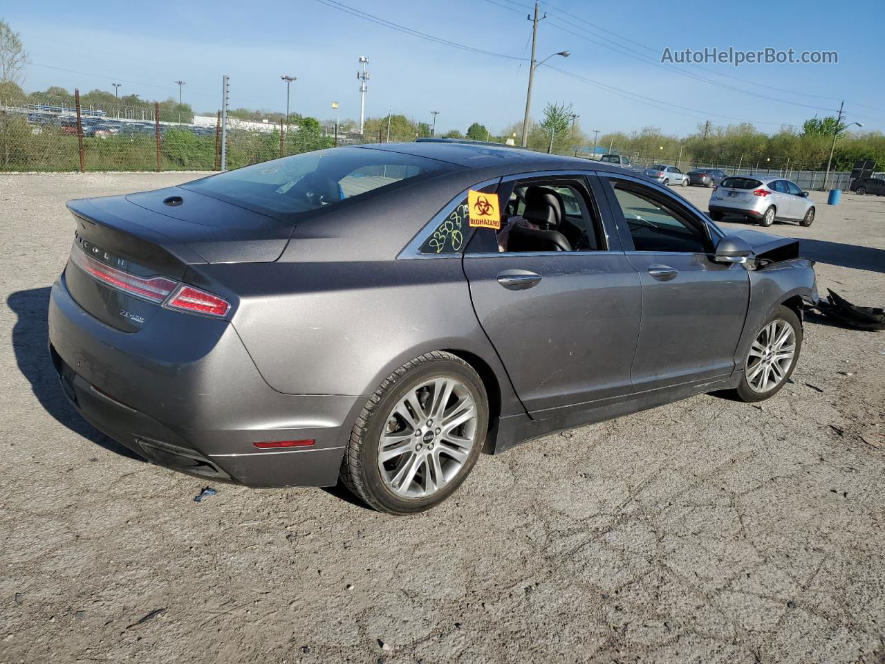 2014 Lincoln Mkz  Gray vin: 3LN6L2J98ER835082