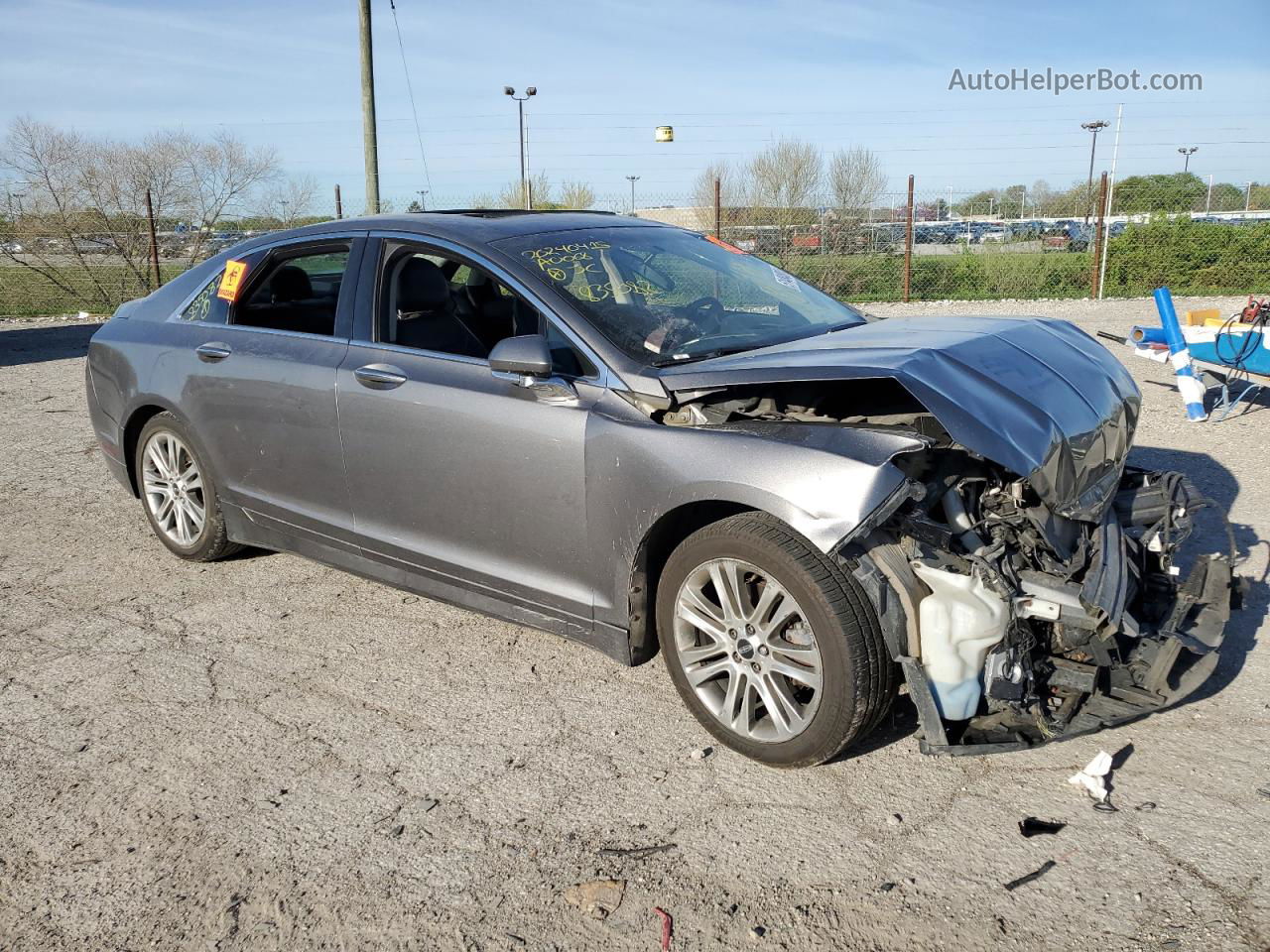 2014 Lincoln Mkz  Gray vin: 3LN6L2J98ER835082