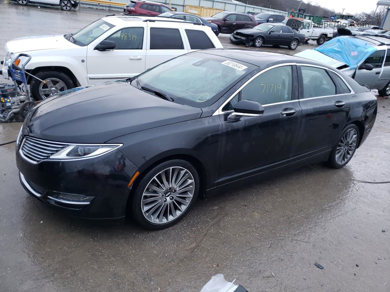 2014 Lincoln Mkz  Черный vin: 3LN6L2J99ER800938