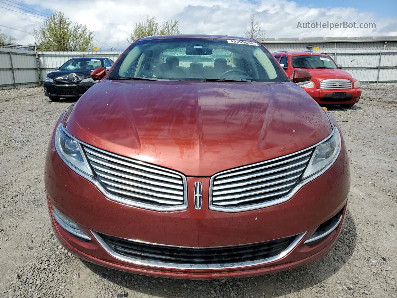 2014 Lincoln Mkz  Красный vin: 3LN6L2J9XER822592