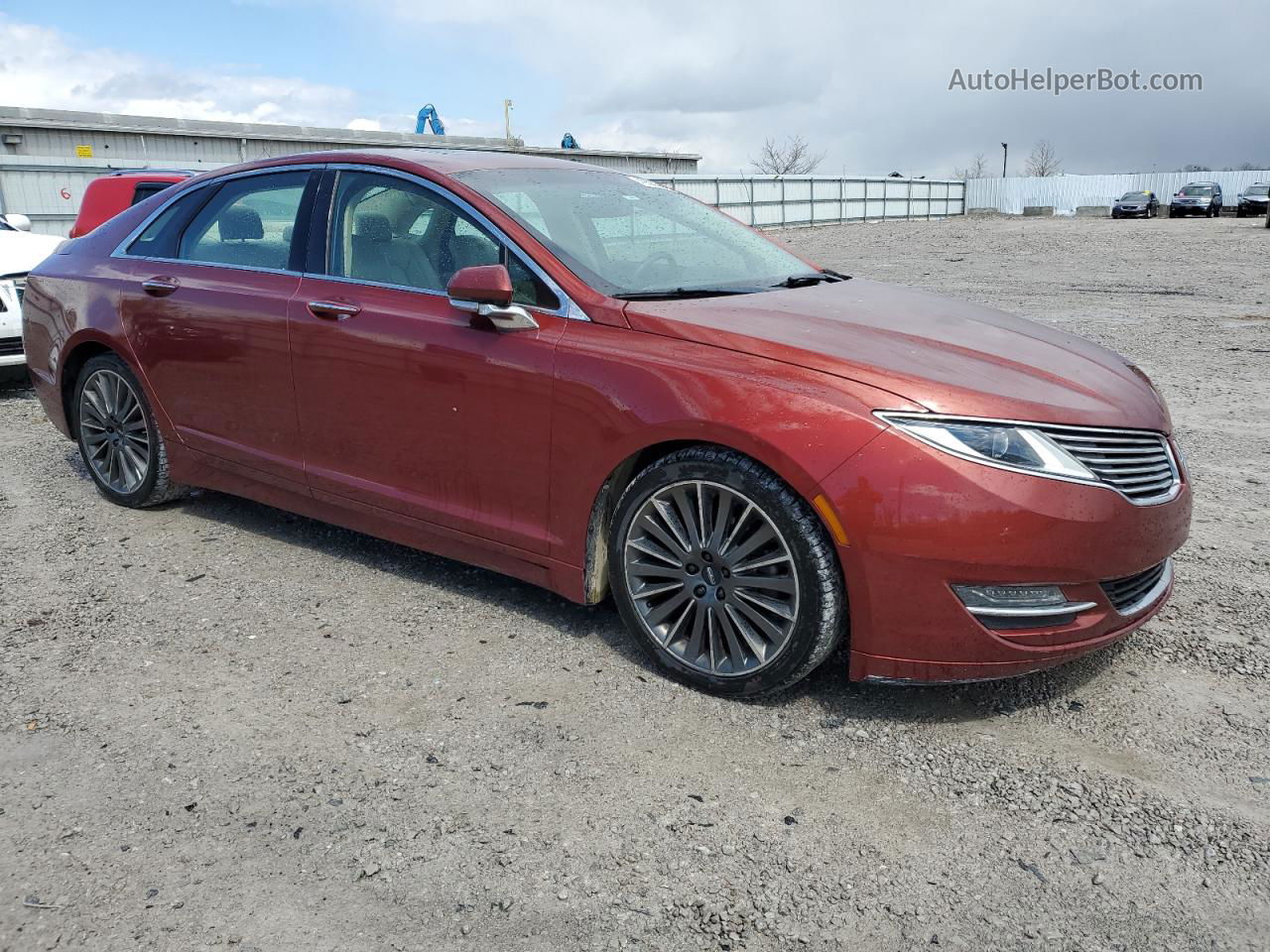 2014 Lincoln Mkz  Red vin: 3LN6L2J9XER822592