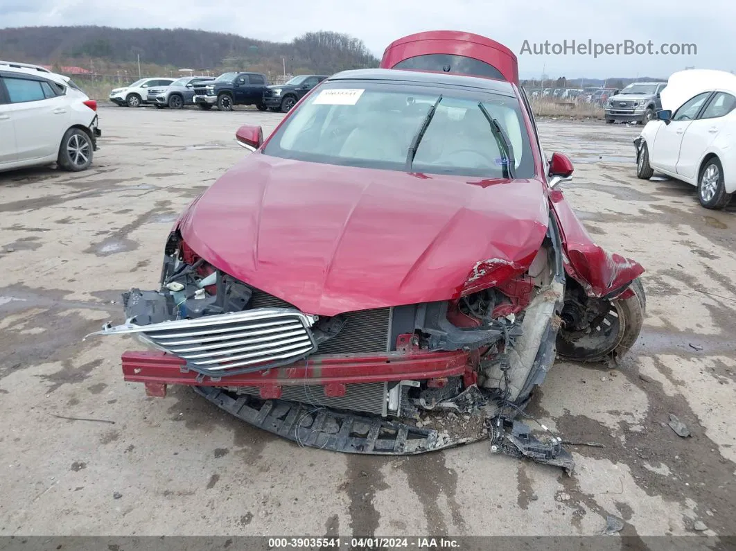 2014 Lincoln Mkz   Red vin: 3LN6L2JK0ER829974