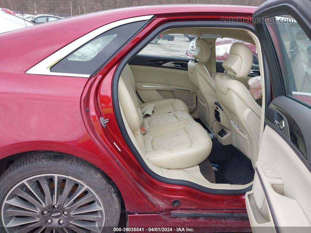 2014 Lincoln Mkz   Red vin: 3LN6L2JK0ER829974