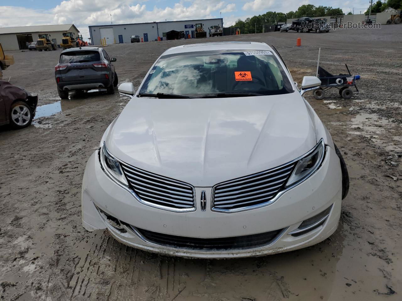 2014 Lincoln Mkz  White vin: 3LN6L2JK1ER821964