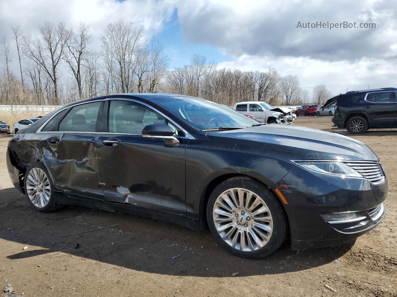 2014 Lincoln Mkz  Черный vin: 3LN6L2JK2ER826753