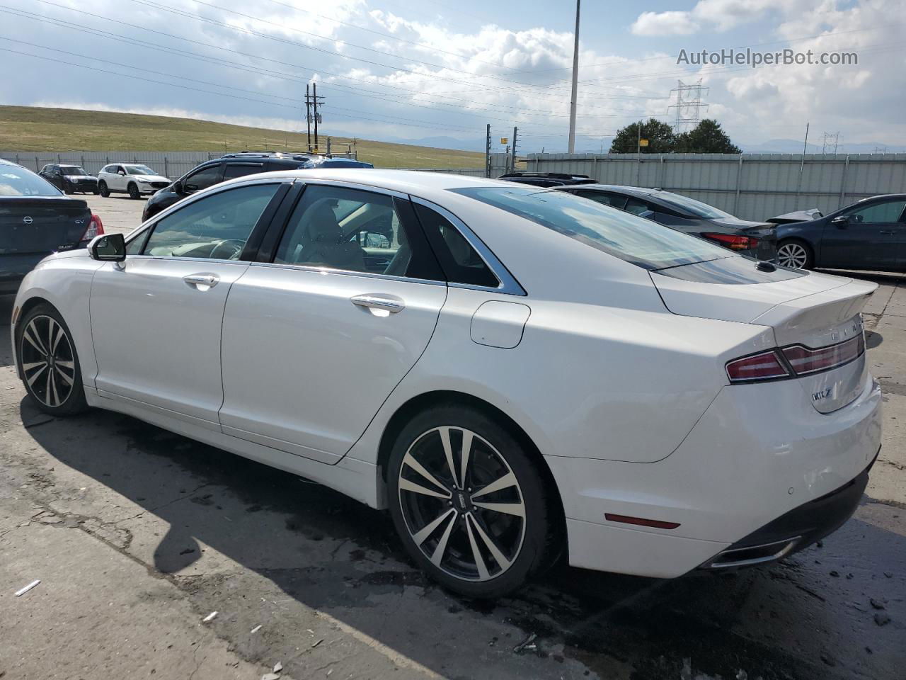 2014 Lincoln Mkz  White vin: 3LN6L2JK6ER803184