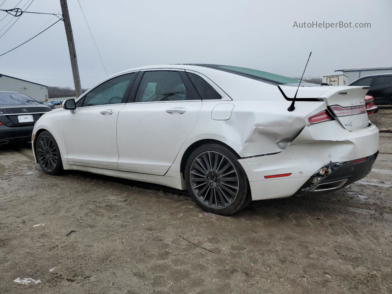 2014 Lincoln Mkz  White vin: 3LN6L2JK7ER827669