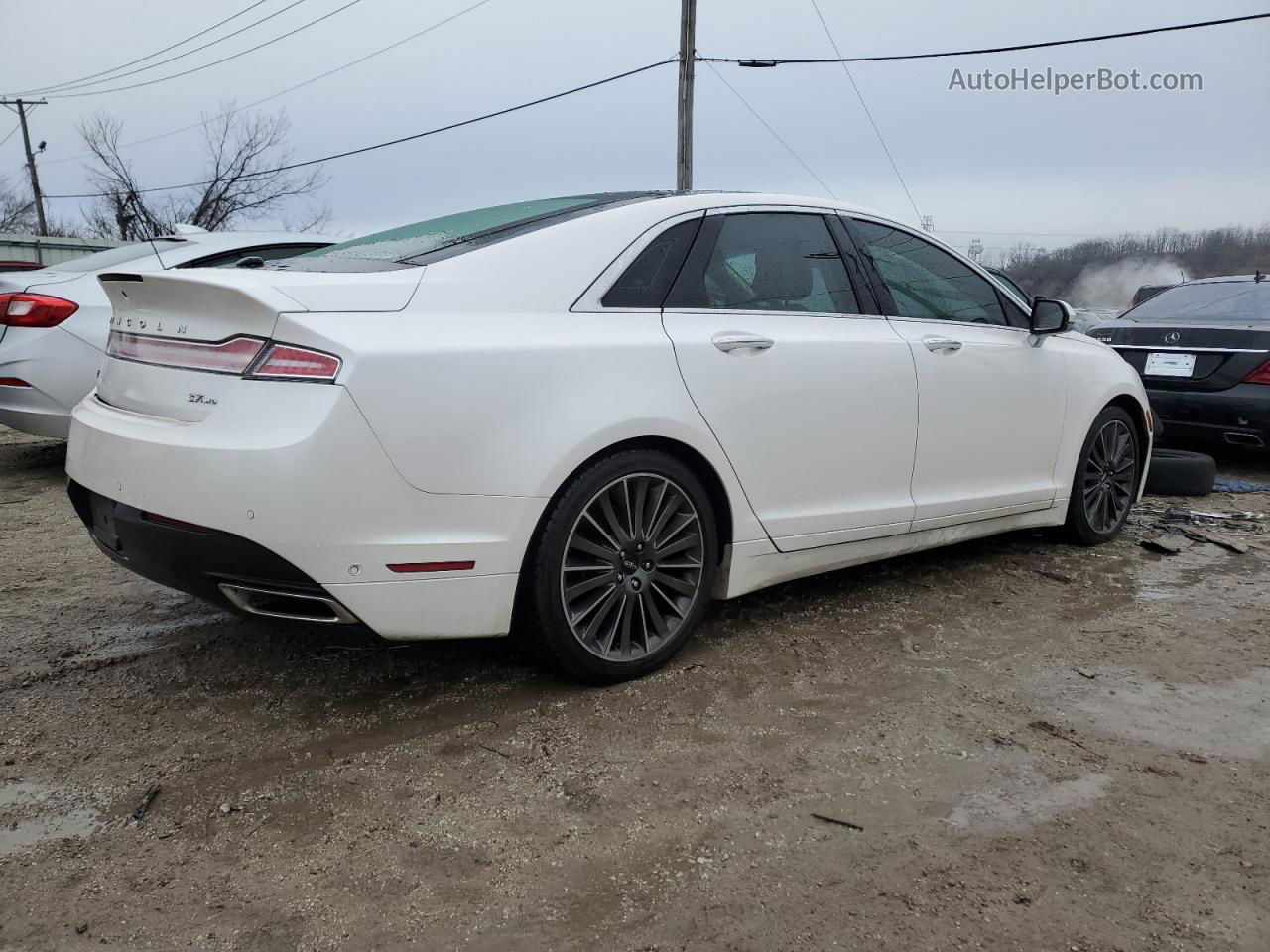 2014 Lincoln Mkz  White vin: 3LN6L2JK7ER827669