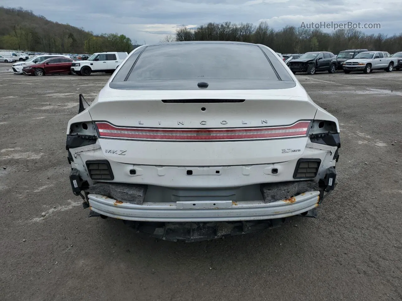 2014 Lincoln Mkz  White vin: 3LN6L2JK9ER804555