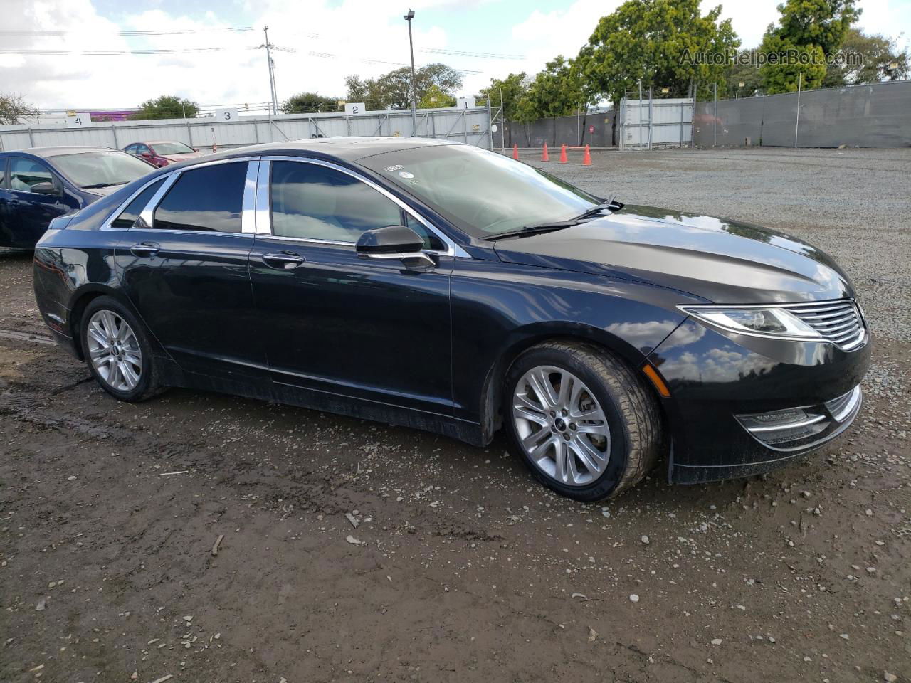 2014 Lincoln Mkz Hybrid Black vin: 3LN6L2LU0ER800716