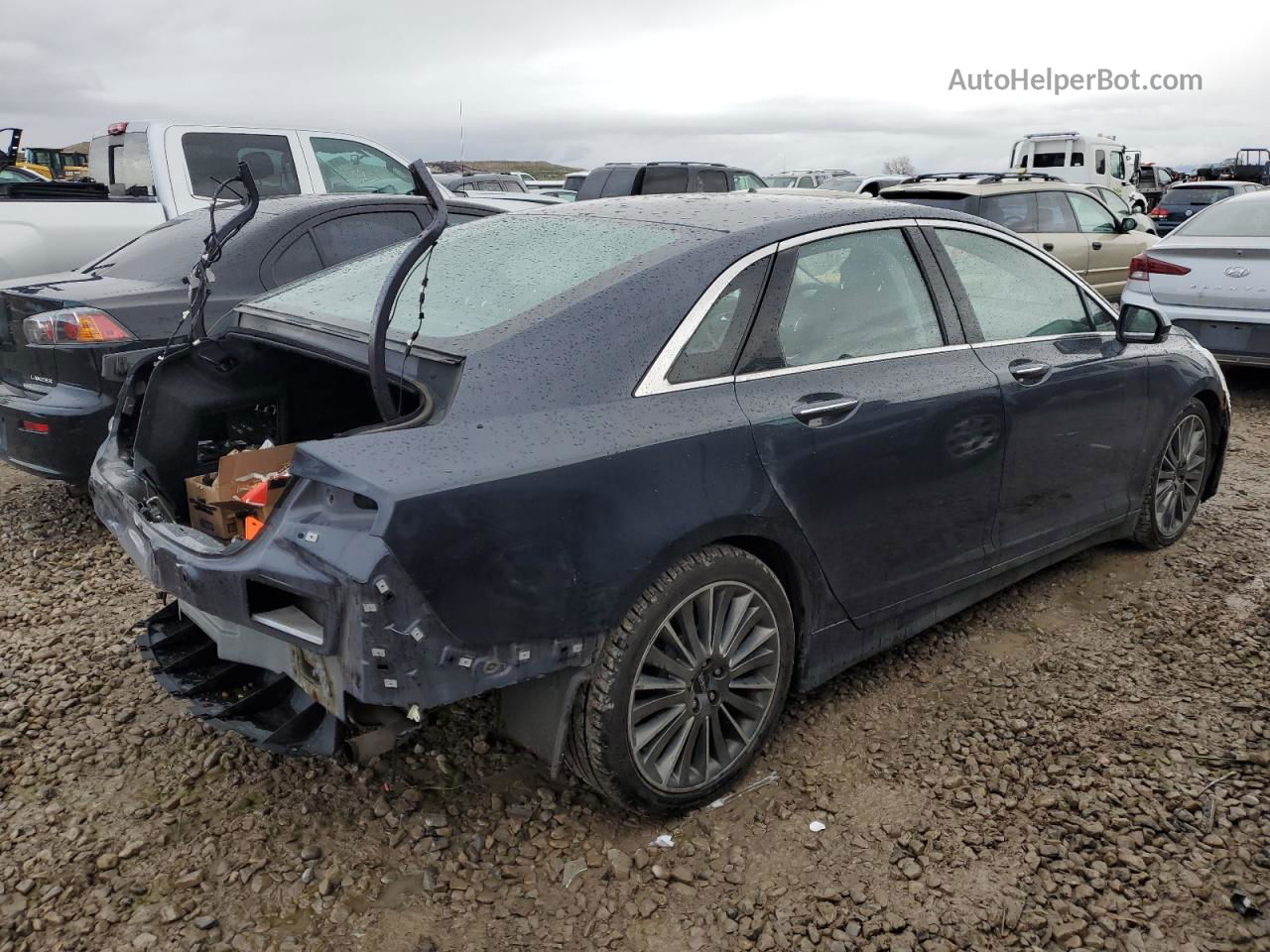 2014 Lincoln Mkz Hybrid Charcoal vin: 3LN6L2LU0ER813238