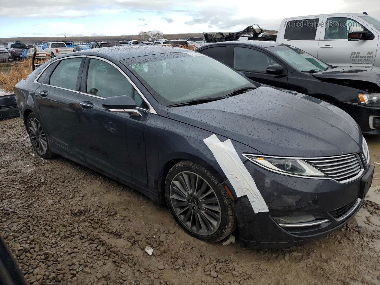 2014 Lincoln Mkz Hybrid Charcoal vin: 3LN6L2LU0ER813238