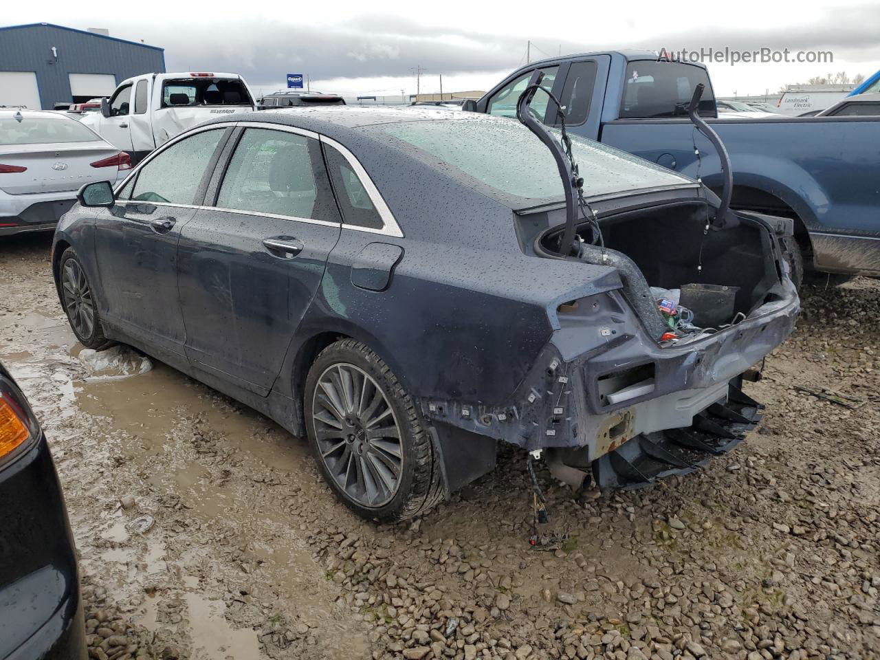 2014 Lincoln Mkz Hybrid Charcoal vin: 3LN6L2LU0ER813238