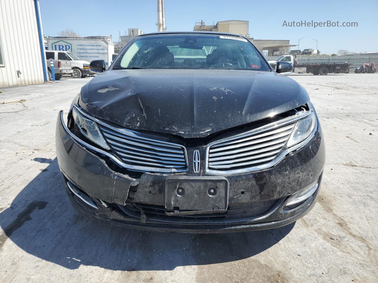 2014 Lincoln Mkz Hybrid Black vin: 3LN6L2LU0ER815409