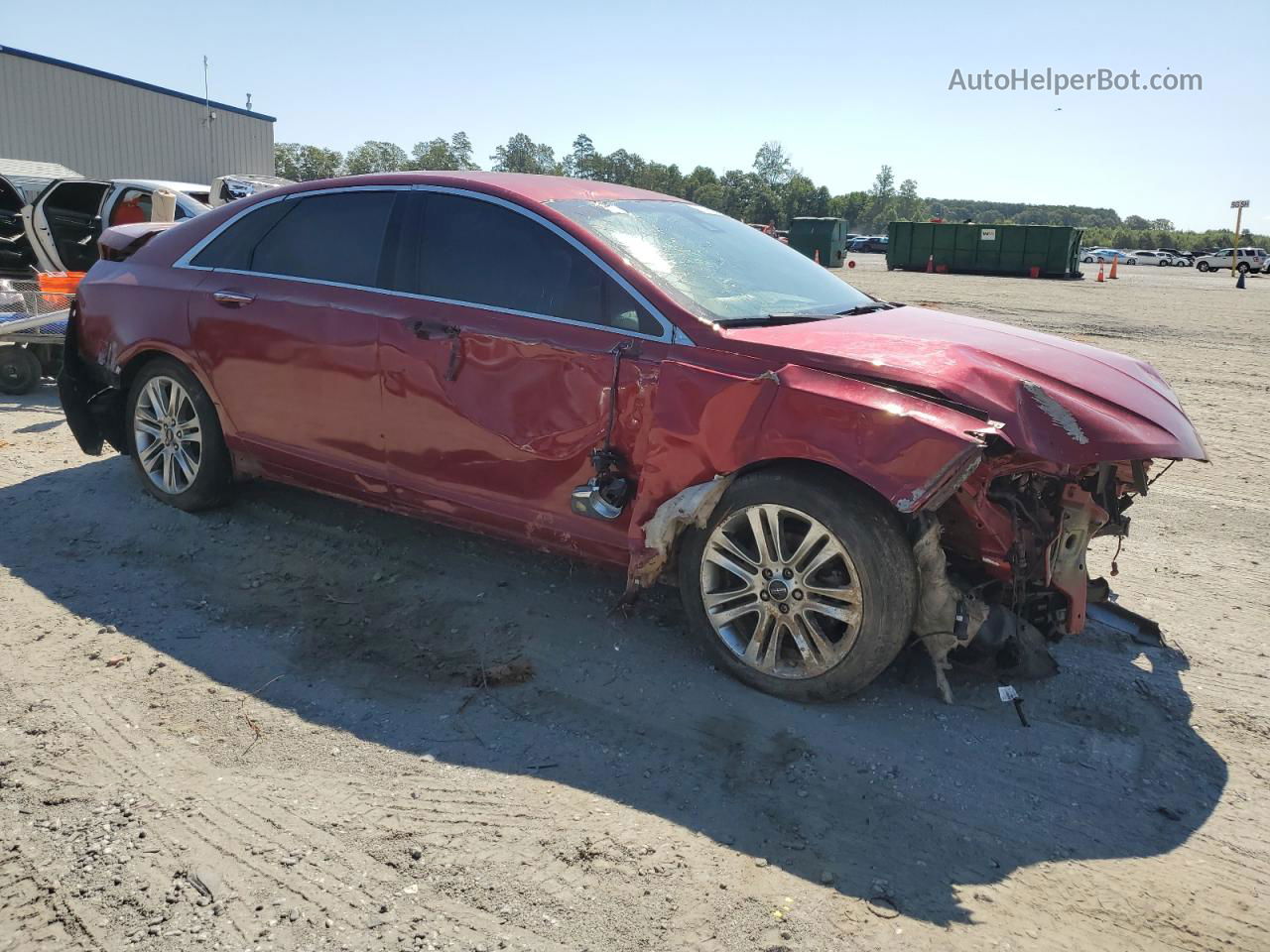 2014 Lincoln Mkz Hybrid Красный vin: 3LN6L2LU0ER816107