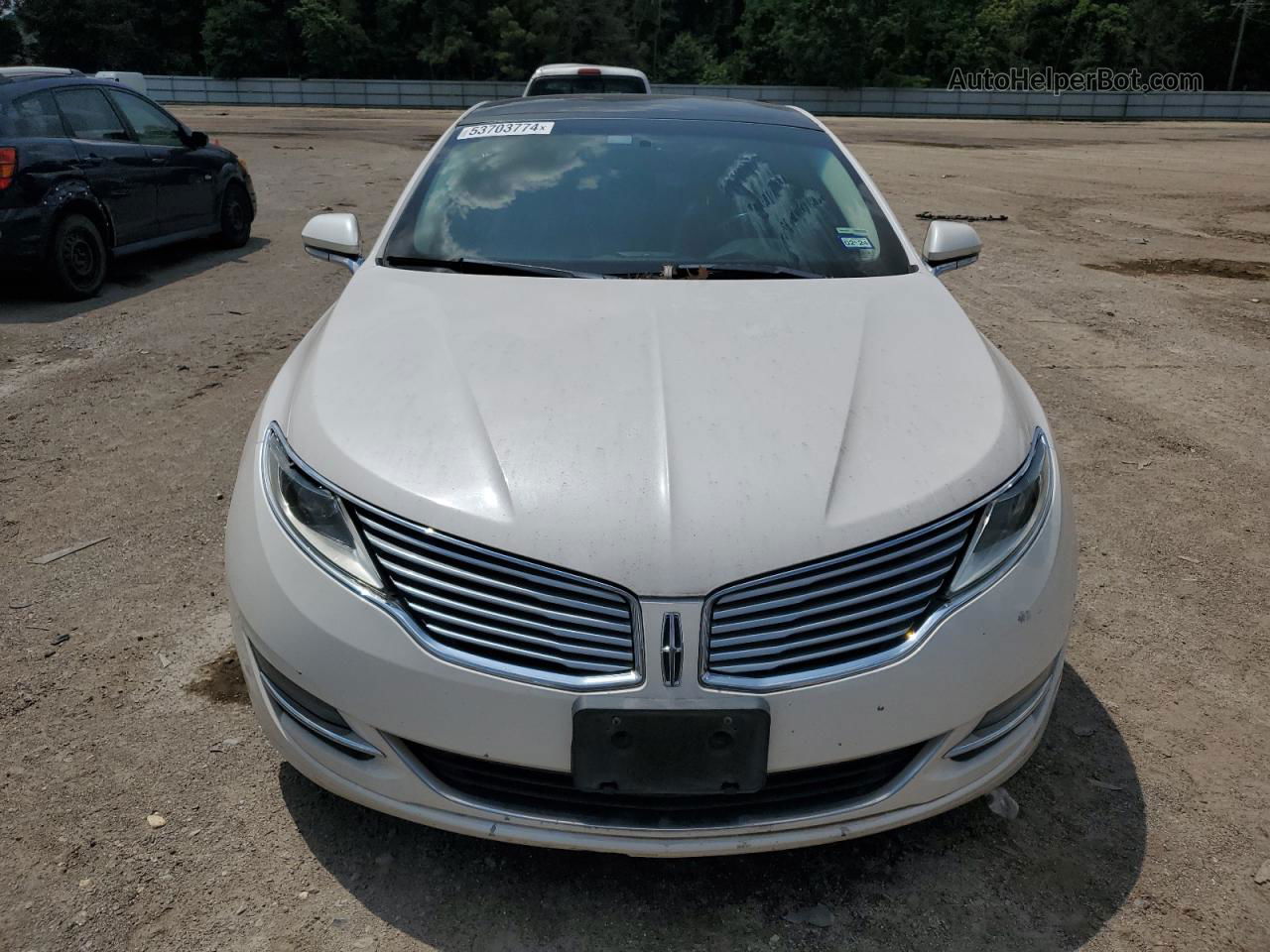 2014 Lincoln Mkz Hybrid White vin: 3LN6L2LU0ER823087