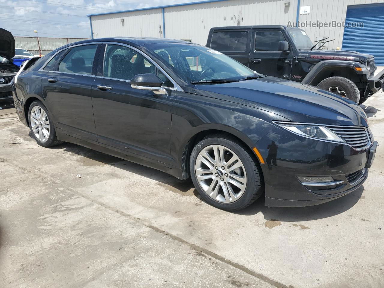 2014 Lincoln Mkz Hybrid Black vin: 3LN6L2LU0ER829696