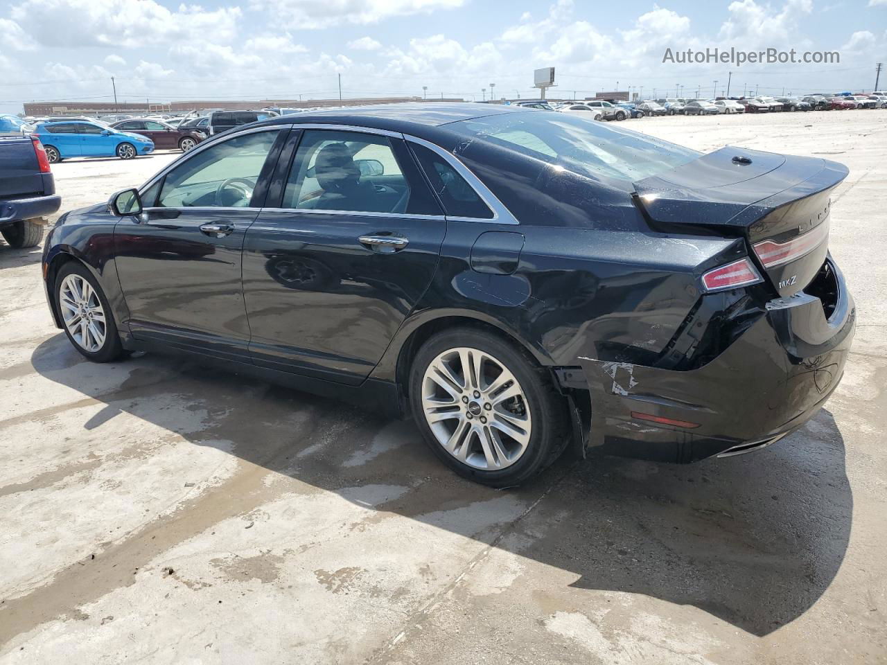 2014 Lincoln Mkz Hybrid Black vin: 3LN6L2LU0ER829696