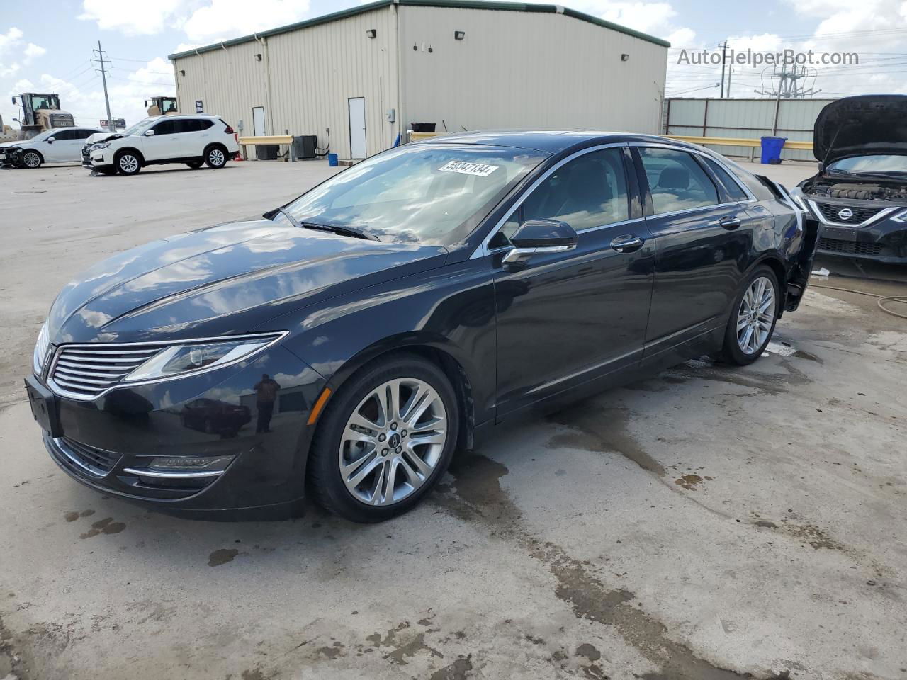 2014 Lincoln Mkz Hybrid Black vin: 3LN6L2LU0ER829696