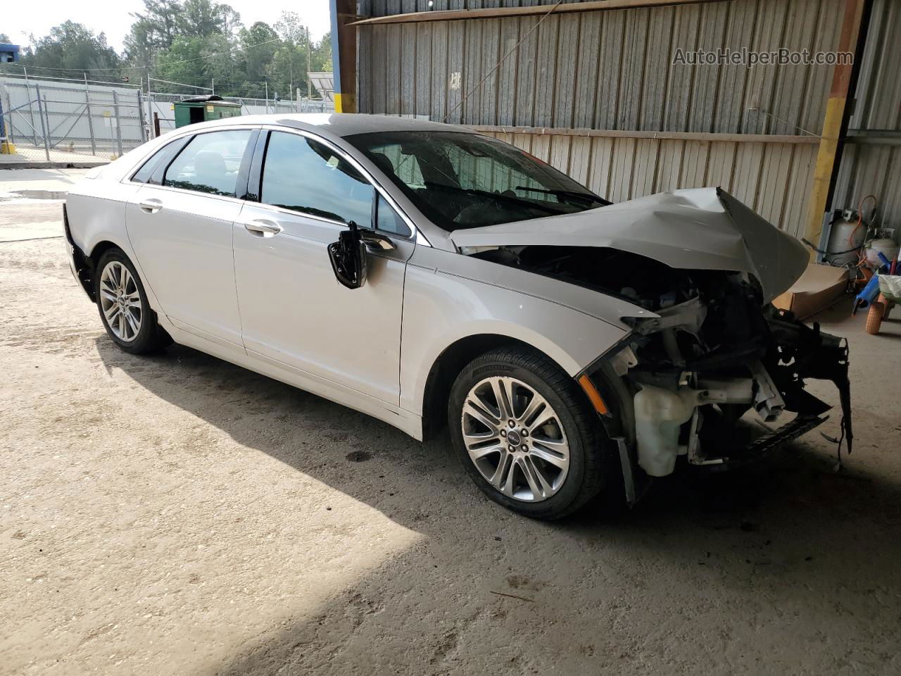 2014 Lincoln Mkz Hybrid White vin: 3LN6L2LU1ER811126