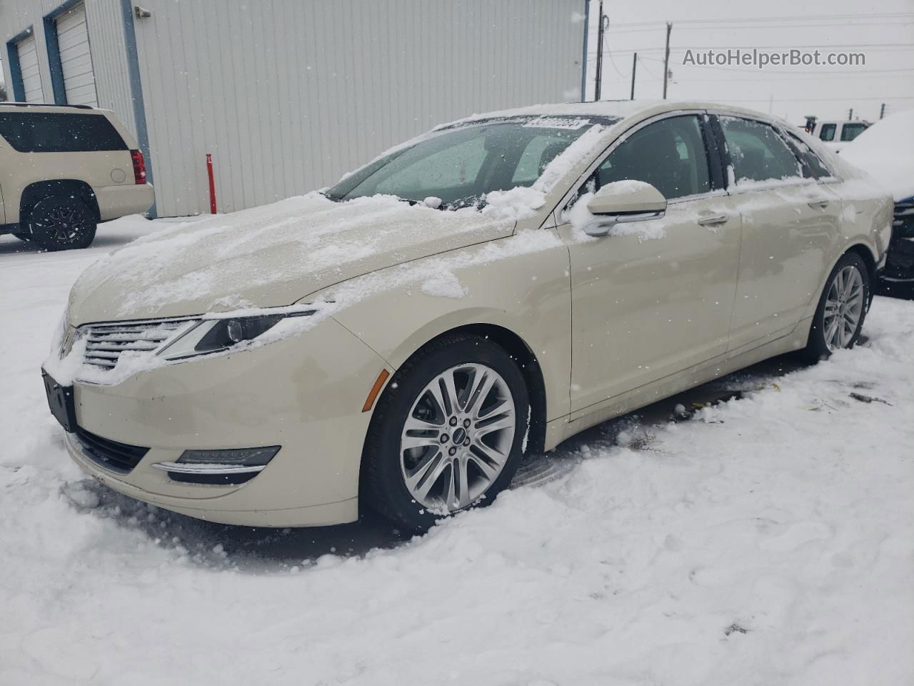 2014 Lincoln Mkz Hybrid Cream vin: 3LN6L2LU1ER816553