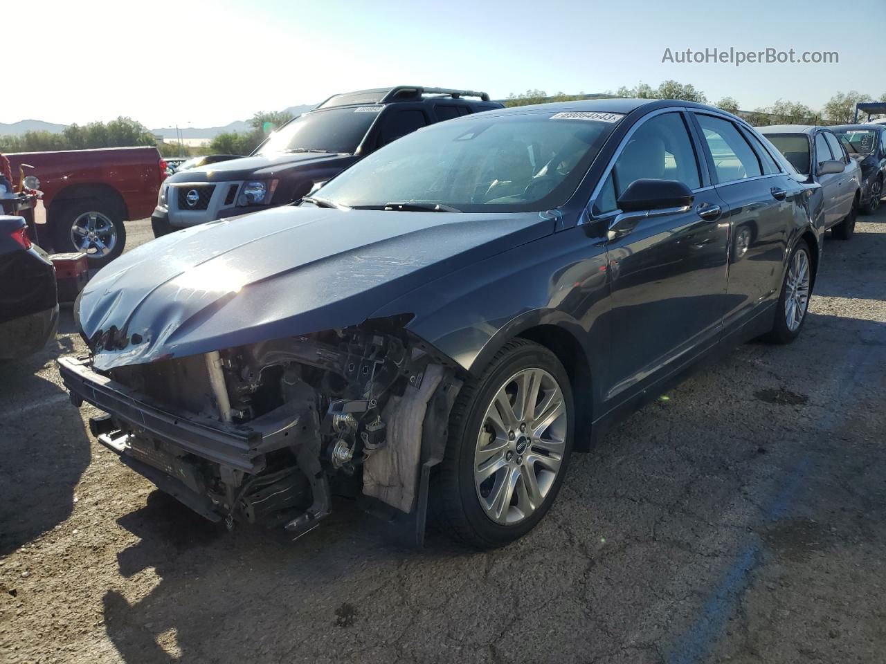 2014 Lincoln Mkz Hybrid Gray vin: 3LN6L2LU2ER804587