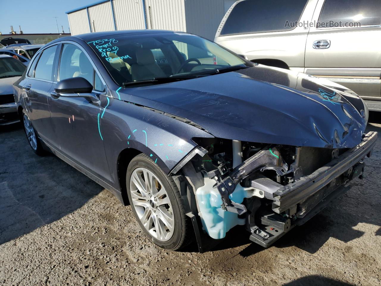 2014 Lincoln Mkz Hybrid Gray vin: 3LN6L2LU2ER804587