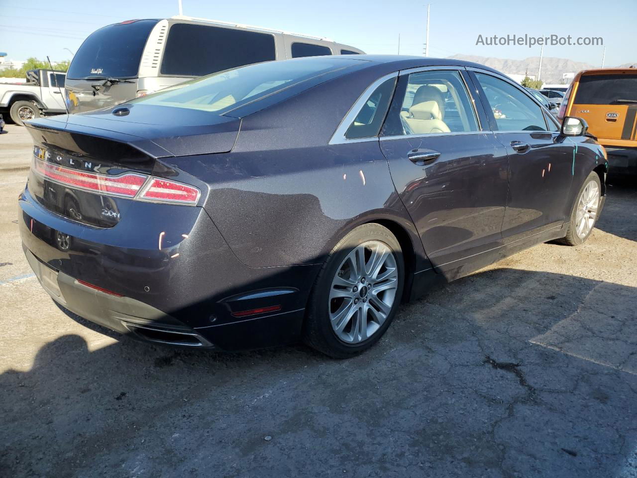 2014 Lincoln Mkz Hybrid Gray vin: 3LN6L2LU2ER804587