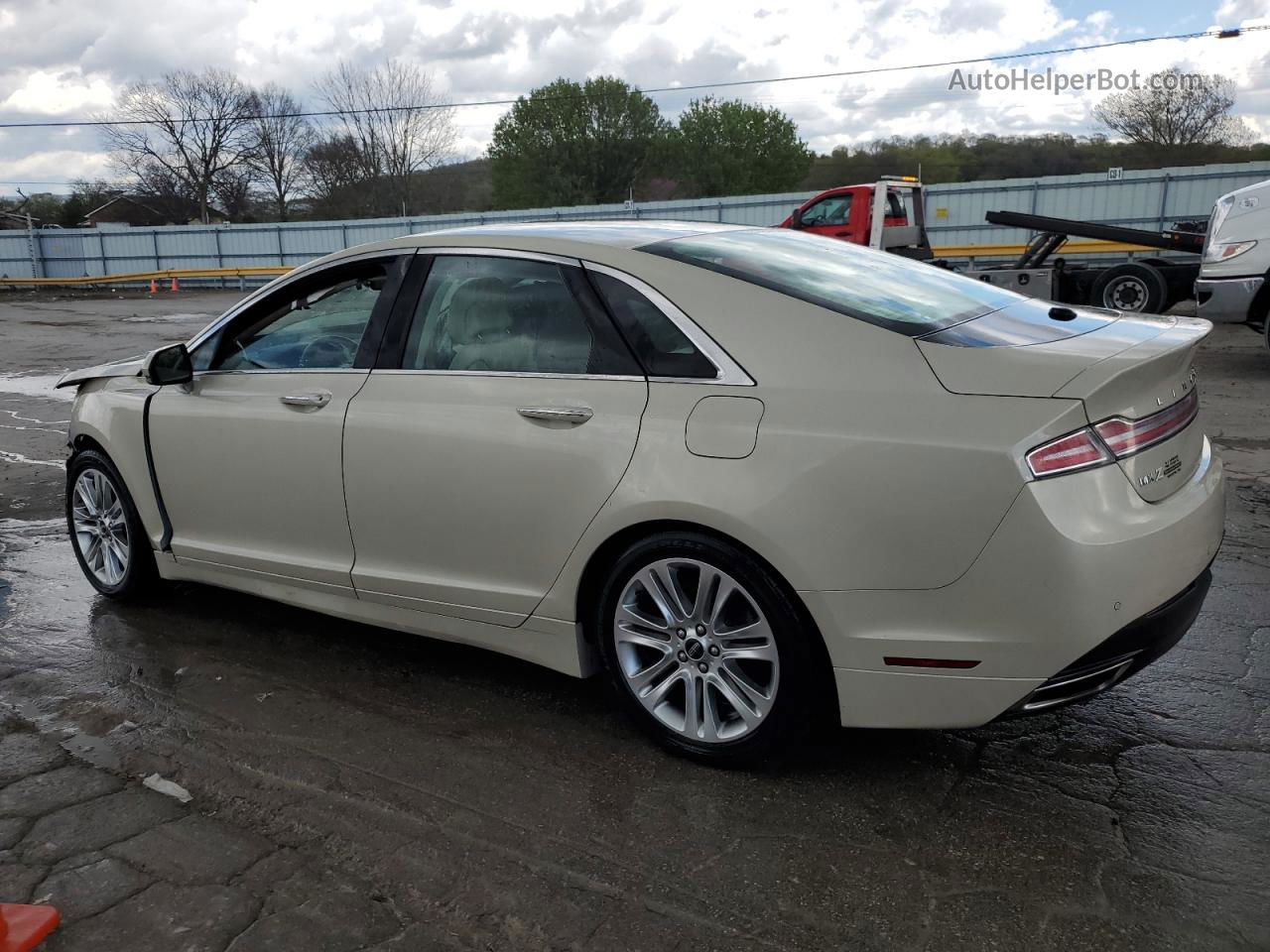 2014 Lincoln Mkz Hybrid Cream vin: 3LN6L2LU2ER832163