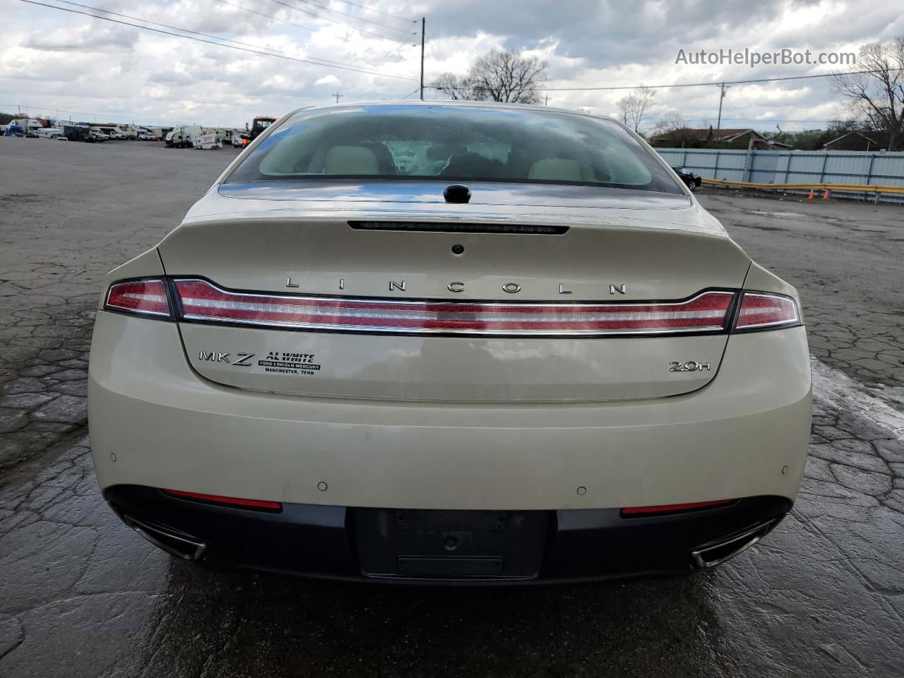 2014 Lincoln Mkz Hybrid Cream vin: 3LN6L2LU2ER832163