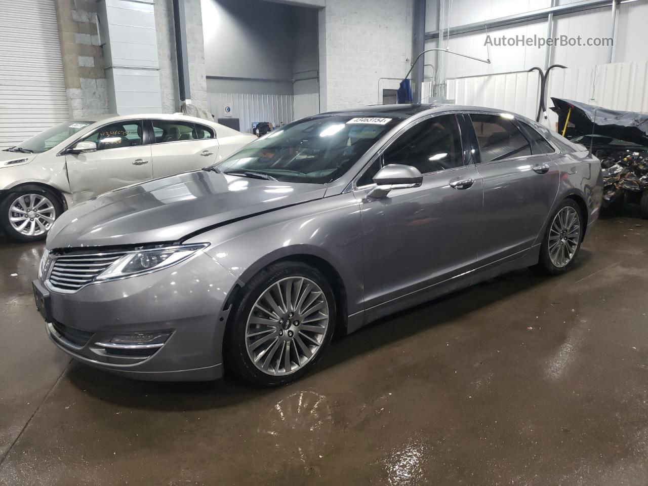 2014 Lincoln Mkz Hybrid Серый vin: 3LN6L2LU3ER803254