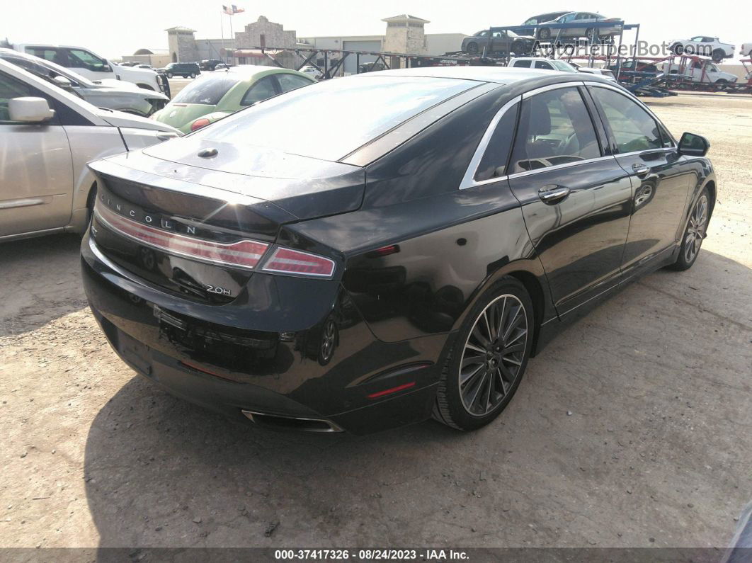 2014 Lincoln Mkz Hybrid Black vin: 3LN6L2LU3ER803433