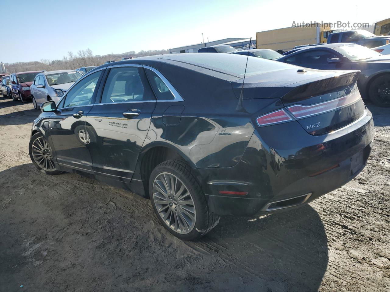 2014 Lincoln Mkz Hybrid Blue vin: 3LN6L2LU3ER804565