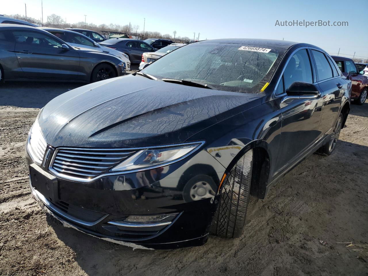 2014 Lincoln Mkz Hybrid Blue vin: 3LN6L2LU3ER804565