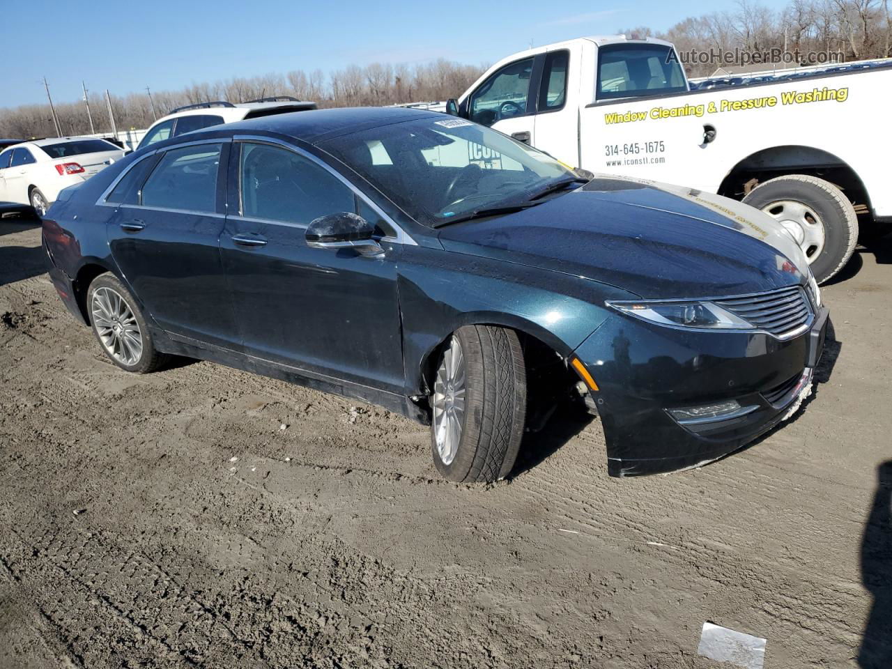 2014 Lincoln Mkz Hybrid Blue vin: 3LN6L2LU3ER804565