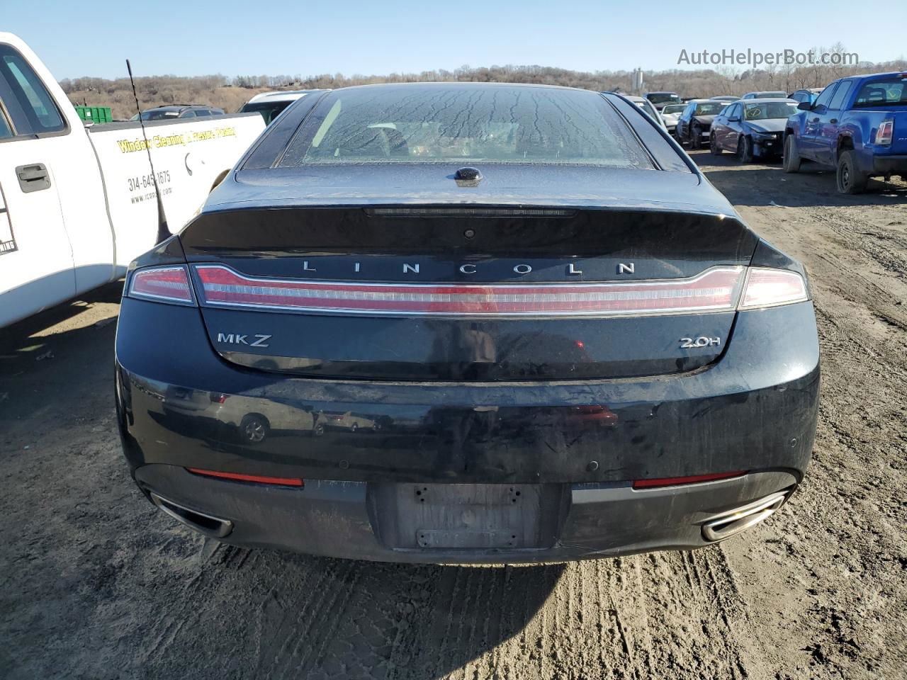 2014 Lincoln Mkz Hybrid Blue vin: 3LN6L2LU3ER804565