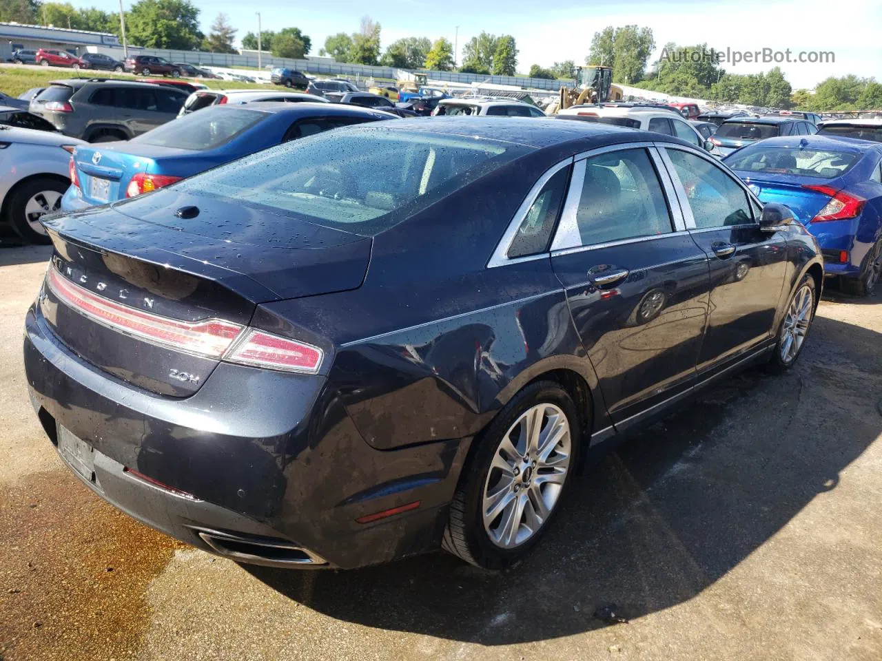 2014 Lincoln Mkz Hybrid Gray vin: 3LN6L2LU3ER809703