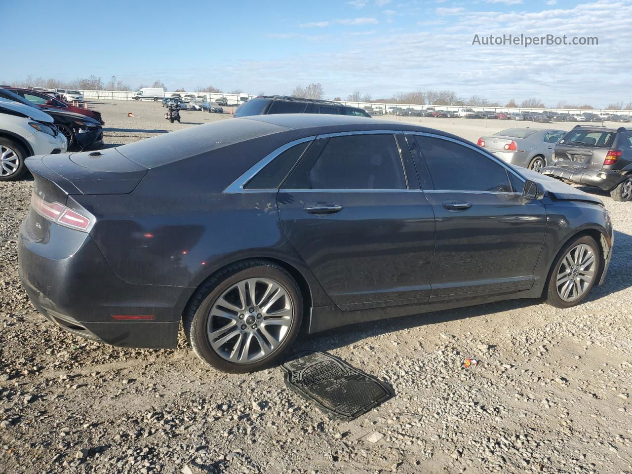 2014 Lincoln Mkz Hybrid Black vin: 3LN6L2LU4ER816112